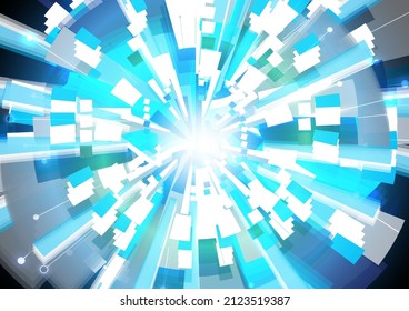 Glowing technology speed. Communication data link. Connection system of media. Glitch movement. Abstract digital background. Sci-fi innovation. infographic, placeholder, empty space design