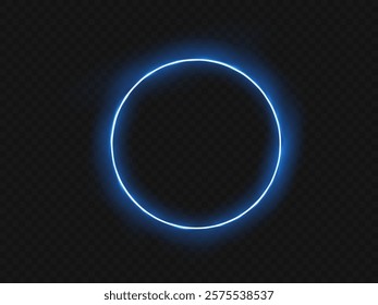 Glowing trail effect on transparent background. Modern magical magic circle with runes.Fire portal.Decor elements for a magic doctor, shaman, medium.