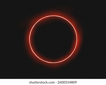 Glowing trail effect on transparent background. Modern magical magic circle with runes.Fire portal.Decor elements for a magic doctor, shaman, medium.
