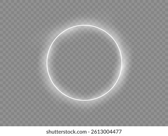 Glowing trail effect on transparent background. Modern magical magic circle with runes.Fire portal.Decor elements for a magic doctor, shaman, medium.