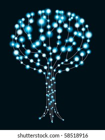 glowing tree