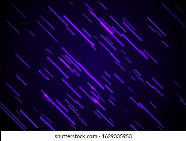 Glowing ultraviolet sci-fi retro graphic design with neon laser rays. Futuristic hi-tech background. Vector illustration
