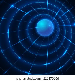 Glowing vector background. Earth, web, computing subjects