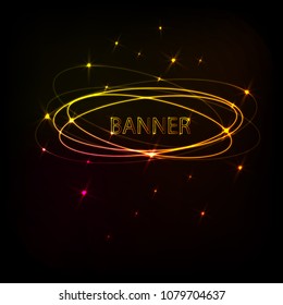 Glowing vector circle. Multicolored glow. Vector illustration. Abstract glowing background.