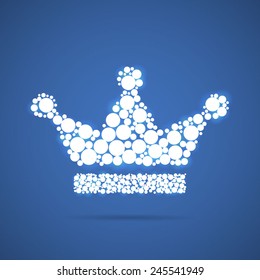 Glowing vector crown
