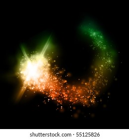 glowing vector dot