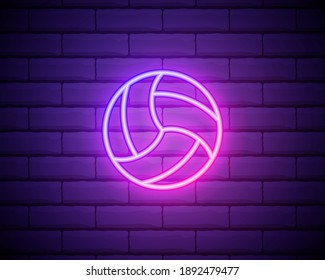 glowing volleyball ball. Color of ball can be easily changed by changing background color