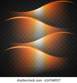 Glowing wave line graphic