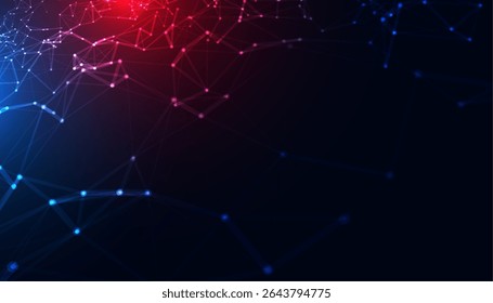 glowing web data futuristic background for virtual connection design vector