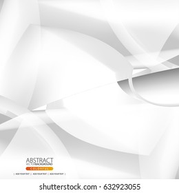 Glowing white abstract background for design.