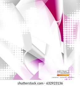Glowing white abstract background for design.