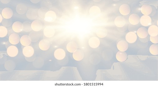 diseño de fondo de efecto luminoso de bokek blanco brillante