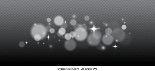 Glowing white bokeh, light effect, sparkling golden dust abstract gold luxury background. Yellow, red and orange bokeh. Abstract blurred background. Abstract Christmas background. Vector illustration