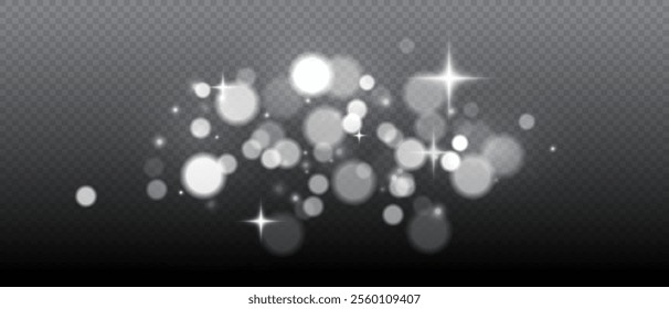 Glowing white bokeh, light effect, sparkling golden dust abstract gold luxury background. Yellow, red and orange bokeh. Abstract blurred background. Abstract Christmas background. Vector illustration