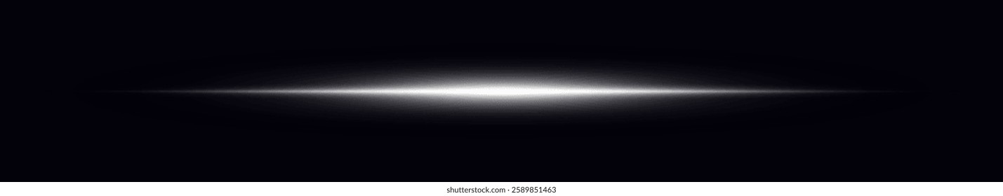 Glowing White Laser Beam - Intense Light Streak Effect for Cyberpunk, Sci-Fi, and Digital Art Creations with a Transparent Background