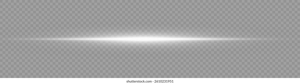 Glowing White Laser Beam - Intense Light Streak Effect for Cyberpunk, Sci-Fi, and Digital Art Creations with a Transparent Background	
