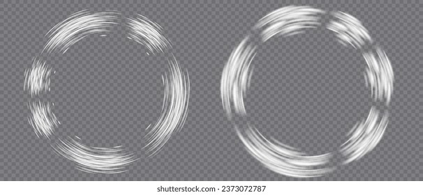 Glowing White Lines Speed Effect on Vector Background. Luminous Lines of Velocity. Shining Light Effect. Trail Wave, Fire Path, and Incandescent Curve Twirl.