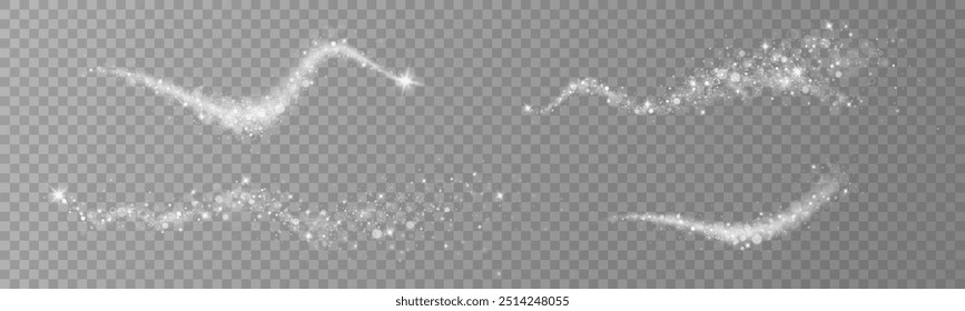 Líneas blancas brillantes. Velocidad ​ ​efecto de línea, vórtice. Sencillo rastro de olas.
El viento sopla. Antecedentes.