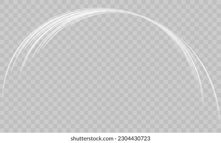Glowing White Speed Lines: Luminous Vector Background with Dynamic Light Trails, Fire Path Traces, and Twirling Incandescent Curves