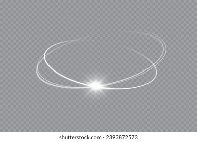 	
Glowing white spiral. Speed ​​abstract lines effect. Rotating shiny rings. Glowing circular lines. Glowing ring trail. Vector.	