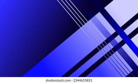 rectángulo de tiras blancas brillantes que se desvanecen sobre fondo de gradiente azul oscuro