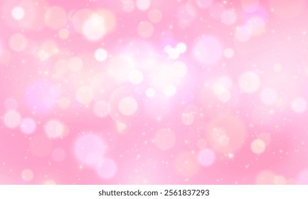 Glowing yellow bokeh, light effect, sparkling golden dust abstract gold luxury background. Yellow, red and orange bokeh. Abstract blurred background. Abstract Christmas background. Vector illustration