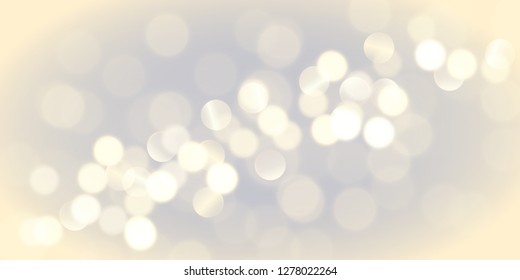 Glowing yellow bokeh lights. Abstract soft background design