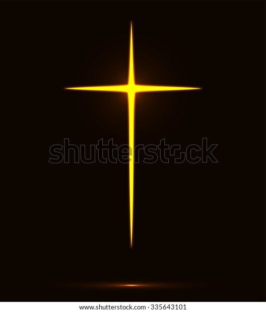 黒い背景に赤いキリスト教の十字架イラスト 十字架 のベクター画像素材 ロイヤリティフリー
