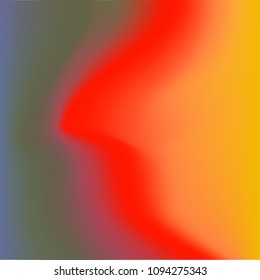 Glowing yellow, red swirl - blurred gradient mesh background