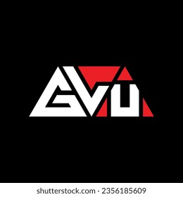 GLU triangle letter logo design with triangle shape. GLU triangle logo design monogram. GLU triangle vector logo template with red color. GLU triangular logo Simple, Elegant, and Luxurious design.