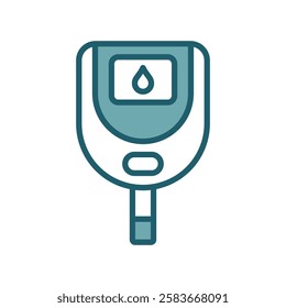 glucometer icon vector design template simple and clean