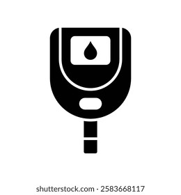 glucometer icon vector design template simple and clean