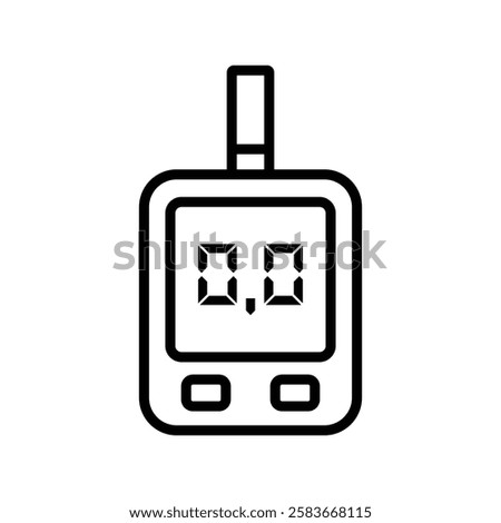glucometer icon vector design template simple and clean