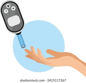 glucometer for measuring blood glucose level