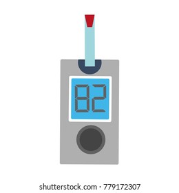 Glucometer medical tool icon vector illustration graphic design