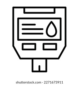 Glucose Checkup Icon Design For Personal And Commercial Use