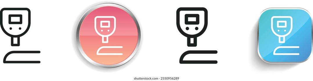 glucose icon. Thin Linear, Regular and Button Style Design Isolated On White Background
