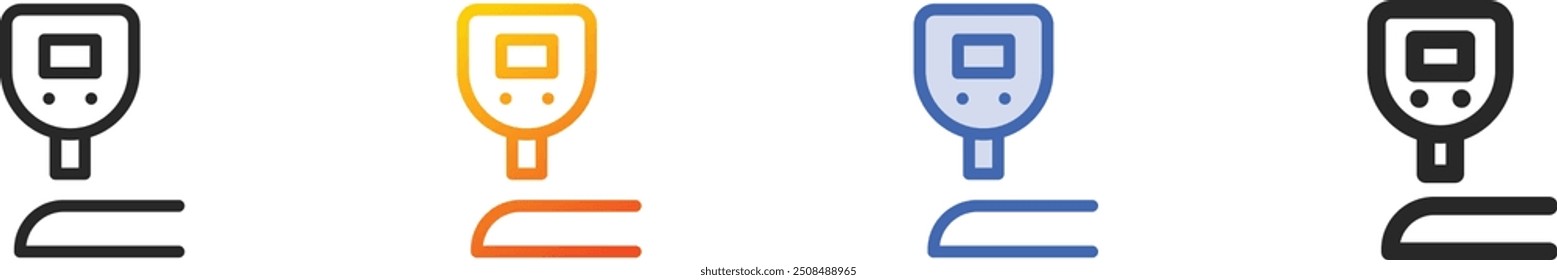 glucose icon.Thin Linear, Gradient, Blue Stroke and bold Style Design Isolated On White Background