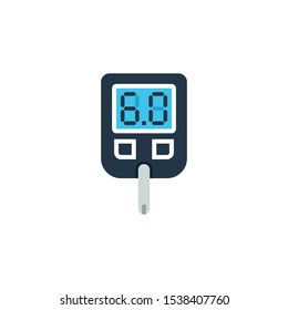 Glucose meter glucometer icon. Clipart image isolated on white background