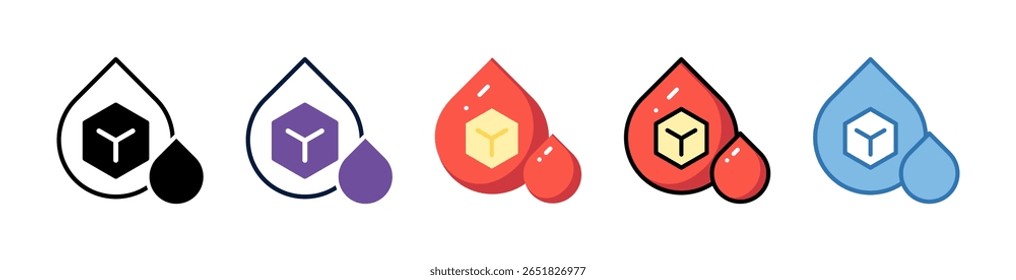 Elemento del icono del paquete de la glucosa para el diseño