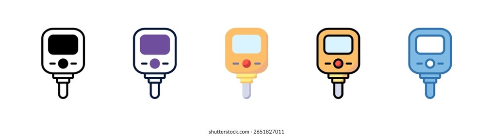 Glucose Prick Icon Element für Design