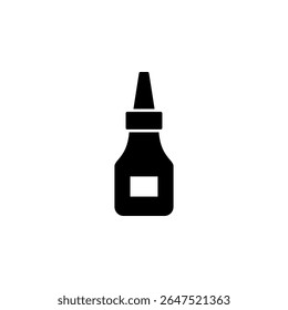 cola, adesivo, líquido, ofício, ícone de papelaria