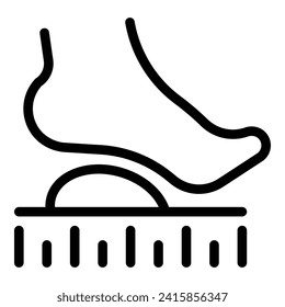 Glue ankle support icon outline vector. Shoe insoles. Bone heel