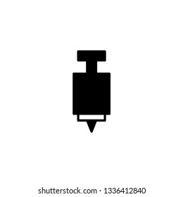 glue black and white icon