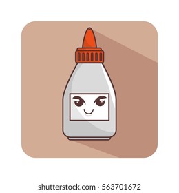 glue bottle character icon