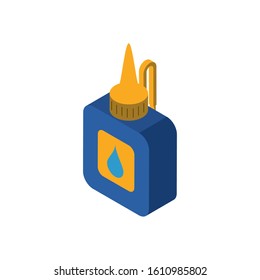 Glue bottle design, Container office object equipment paste craft art liquid school and sticky theme Vector illustration