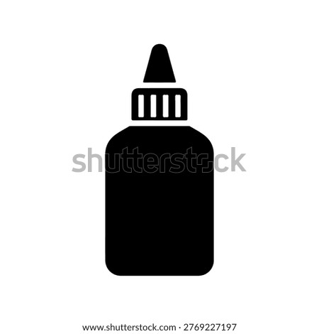 Glue Bottle Icon for Adhesive and Craft Use