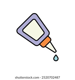 Glue Bottle icon isolated on a white background. Vector illustration.