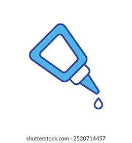 Glue Bottle icon isolated on a white background. Vector illustration.