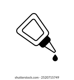 Glue Bottle icon isolated on a white background. Vector illustration.